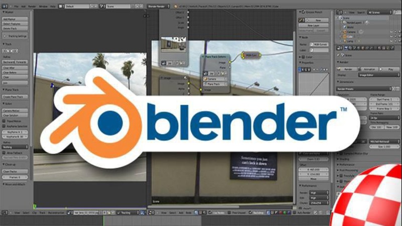 Blender software interface