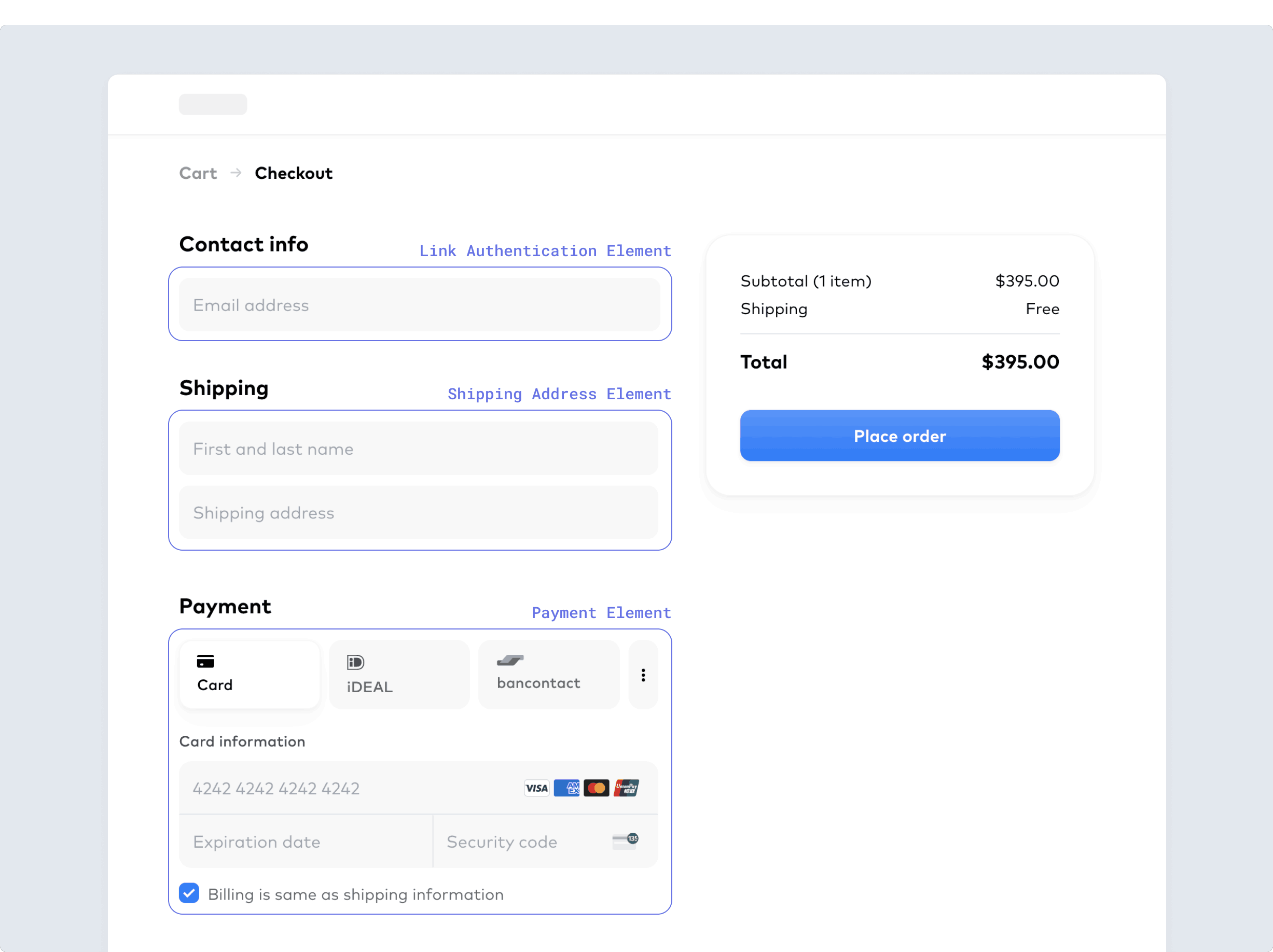 Stripe integration guide concept